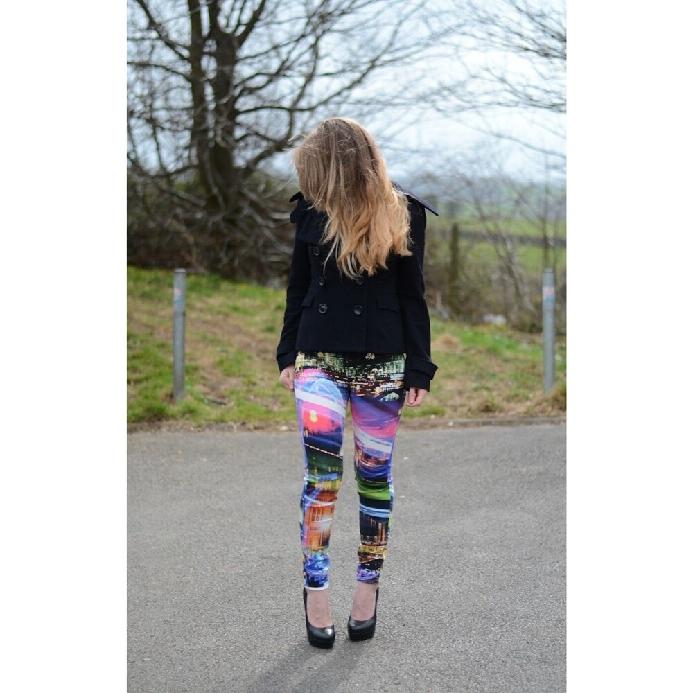 Hudson Nico Super Skinny Jeans In London Print